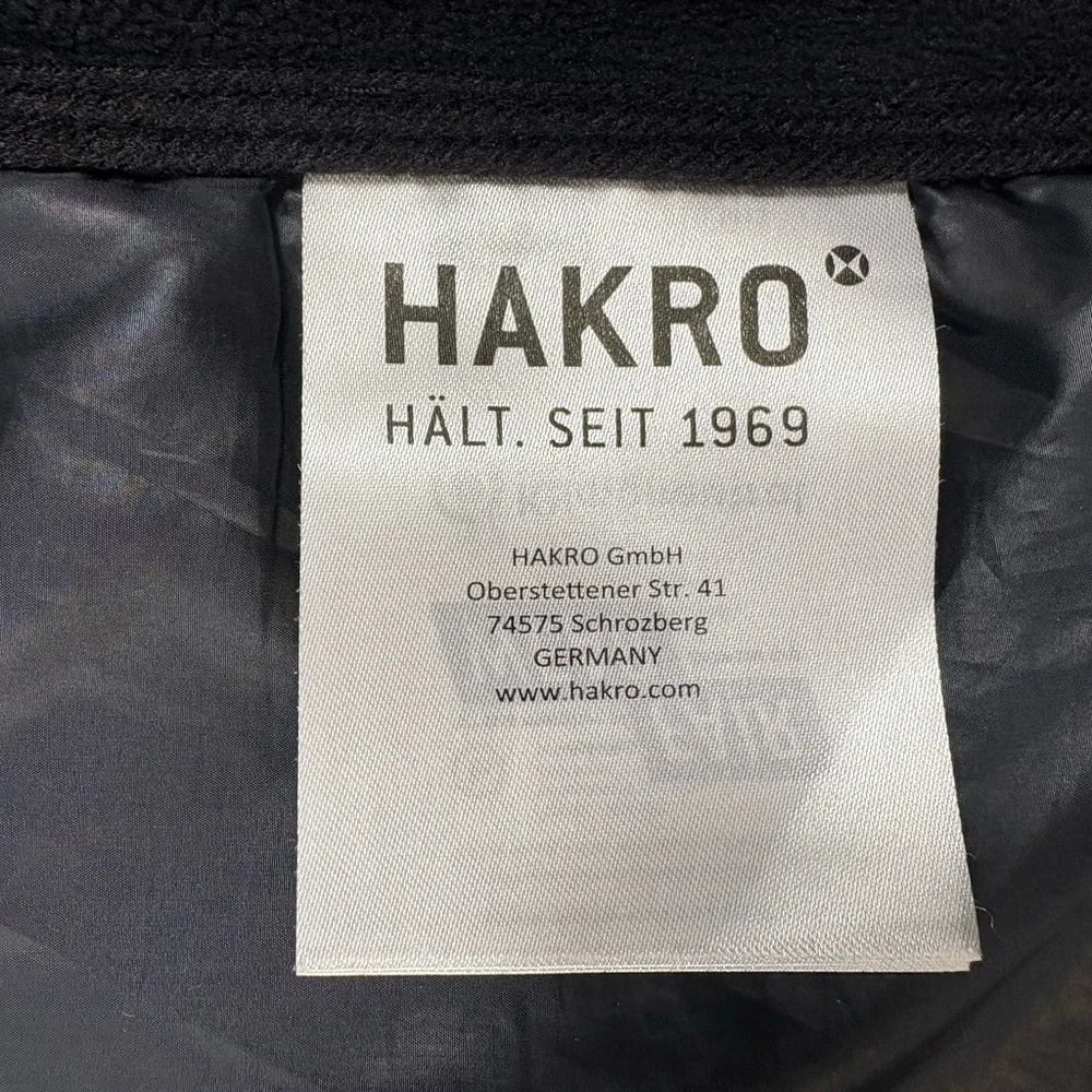 HAKRO Hybrid Gilet Contrast Navy Gray Outdoor Zip Front Vest - Picture 13 of 16